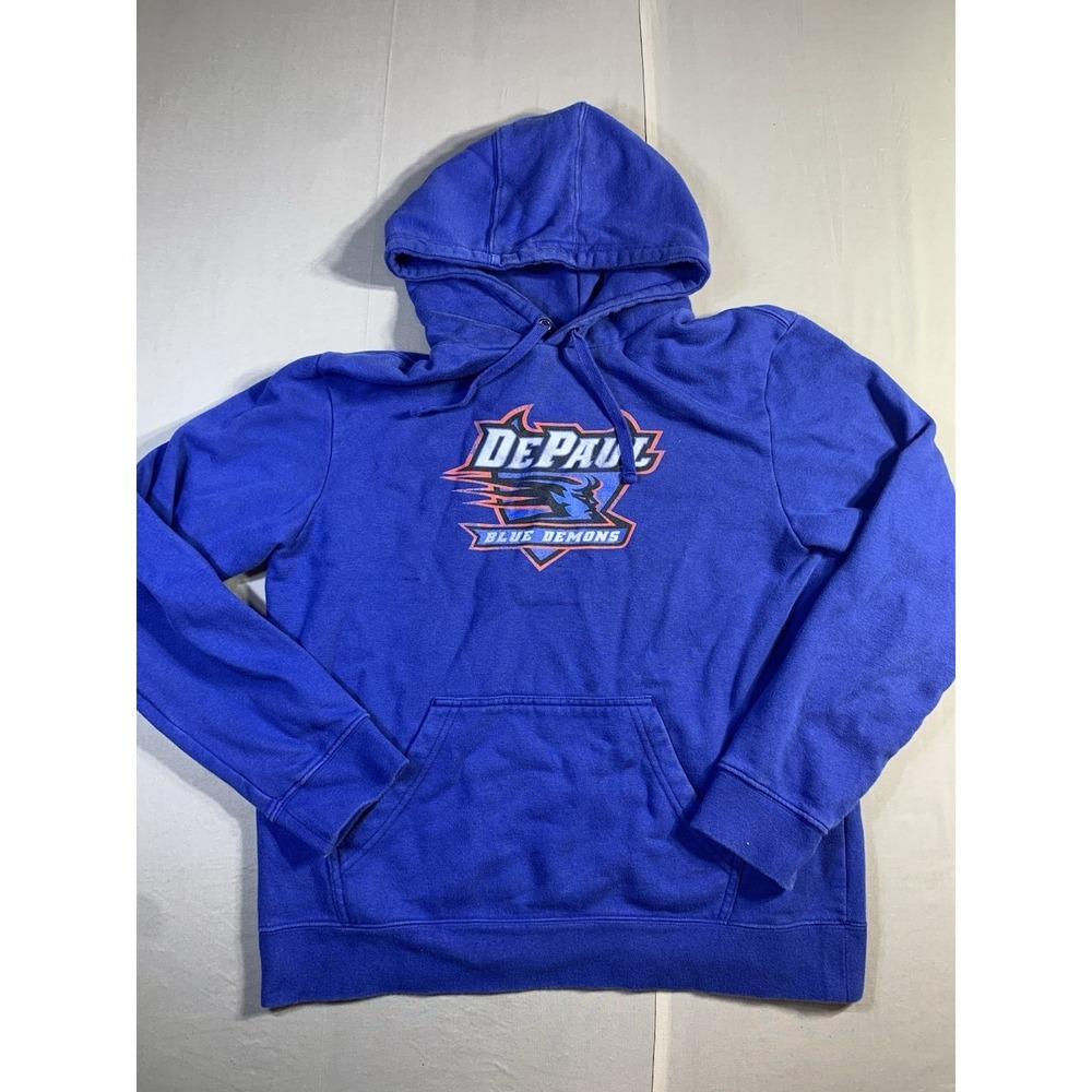 DePaul Blue Demons Hoodie Mens Large Fanatics Sweatshirt Pullover